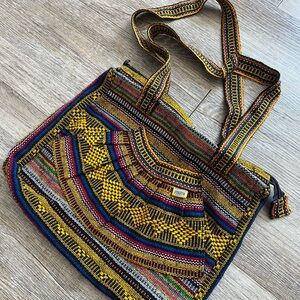 Pinzon Colorful Woven Shoulder Bag Boho Bag Mexican Inspired Design